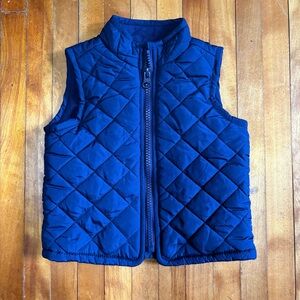 Old Navy Blue Quilted Puffer Vest
